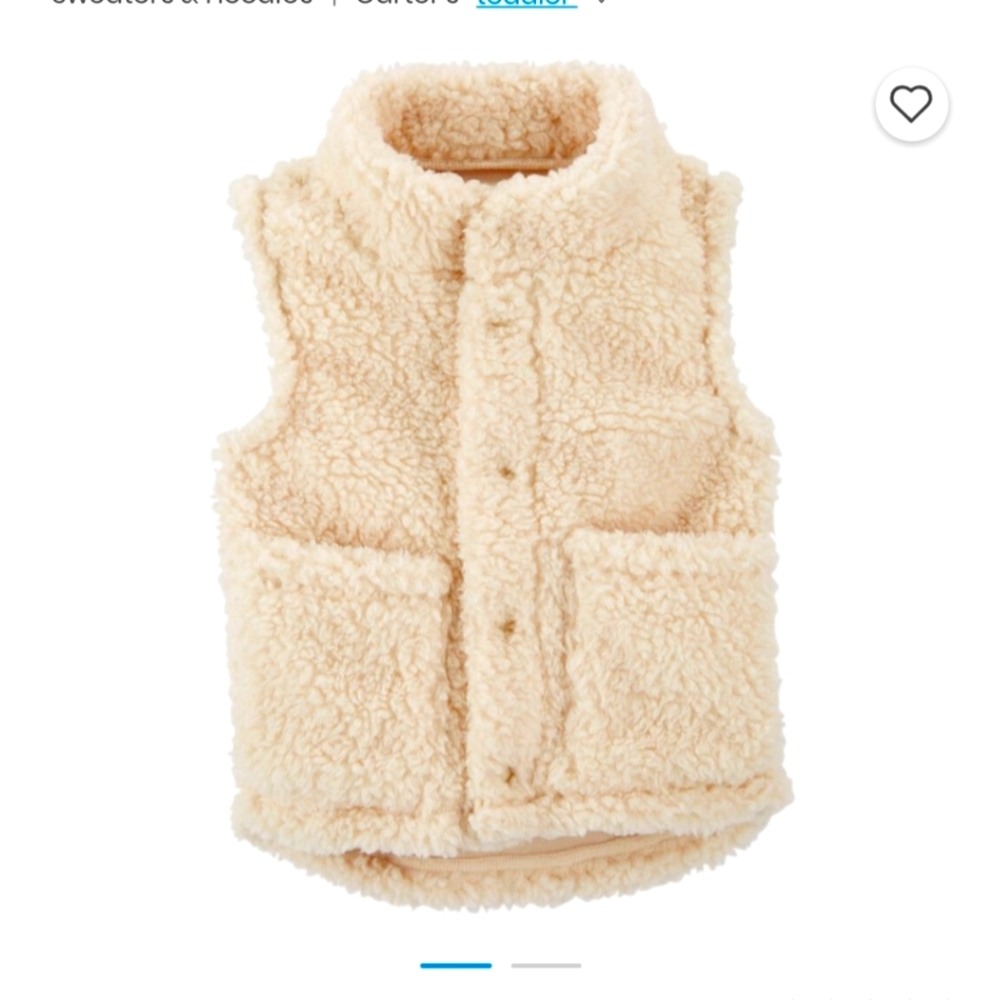 Carters cream sherpa